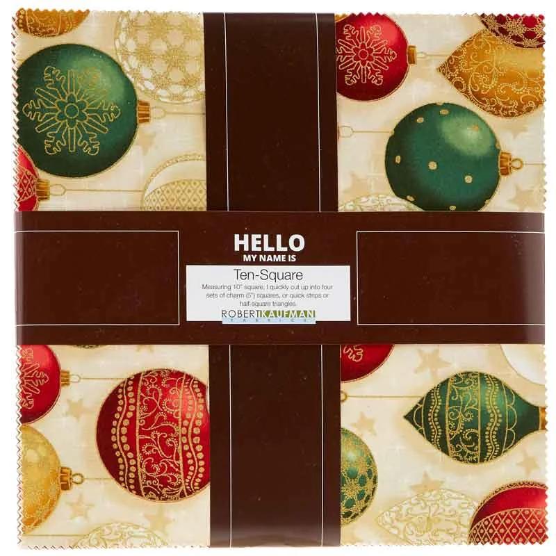 Winter's Grandeur Holiday Metallic Ten Squares