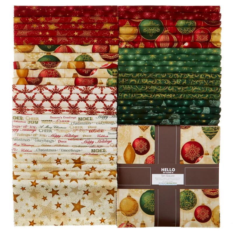 Winter's Grandeur II Holiday Metallic Ten Squares