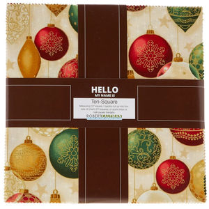 Winter's Grandeur II Holiday Metallic Ten Squares