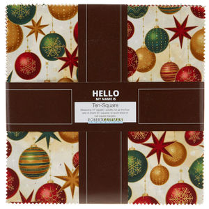 Winter's Grandeur 6 Holiday Metallic Ten Squares