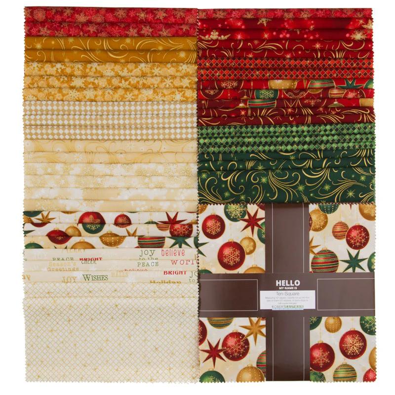 Winter's Grandeur 6 Holiday Metallic Ten Squares