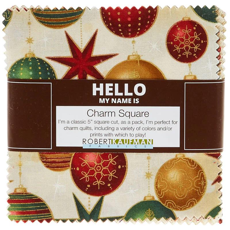 Winter's Grandeur 6 Holiday Metallic Charm Pack