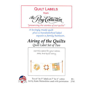 Airing of the Quilts Quilt Labels