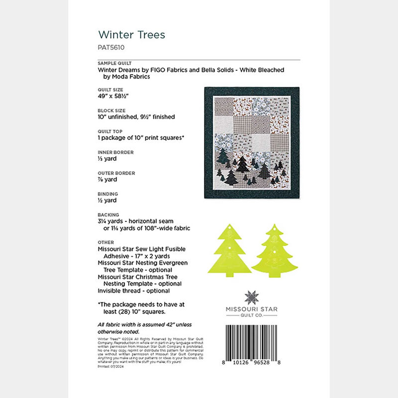 Winter Trees Pattern by Missouri Star