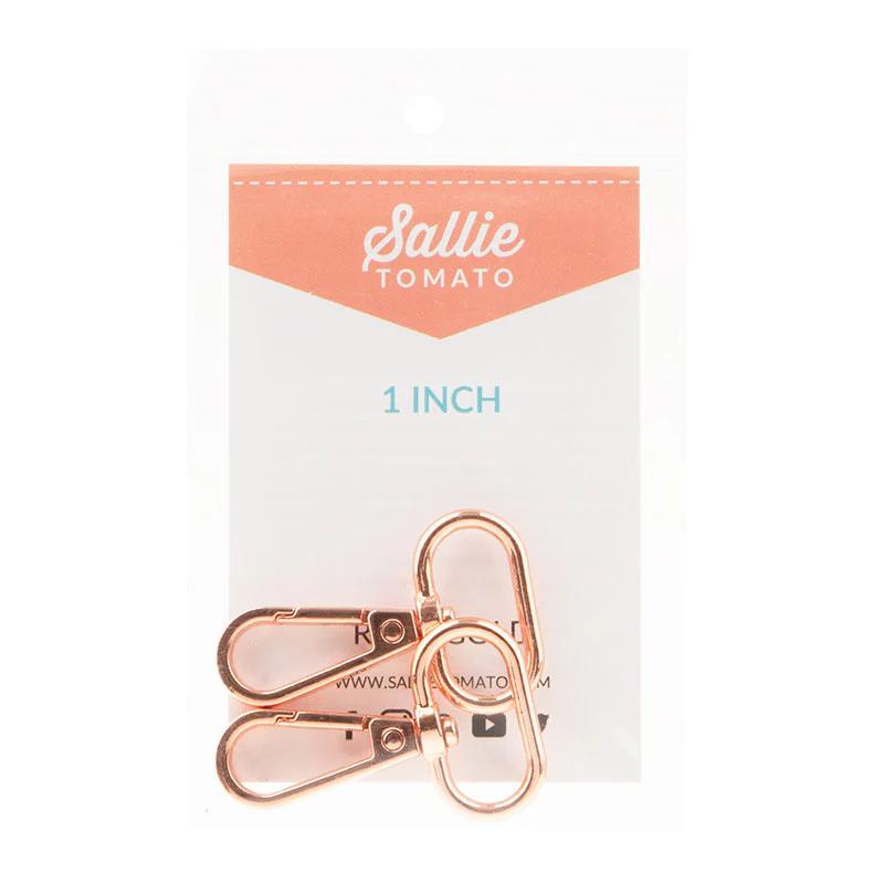 Sallie Tomato 1" Swivel Hooks - Set of Two Rose Gold