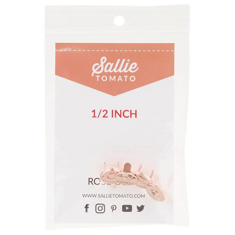 Sallie Tomato Magnetic Snaps - Set of Two 1/2" Rose Gold
