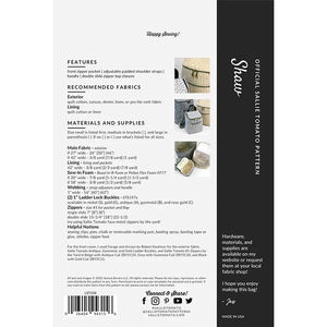 Shaw Backpack Purse Pattern