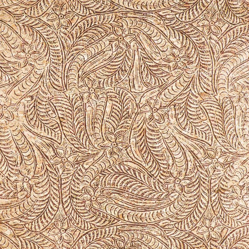 Embossed Paisley Cork Fabric - 1/2 Yard Cut