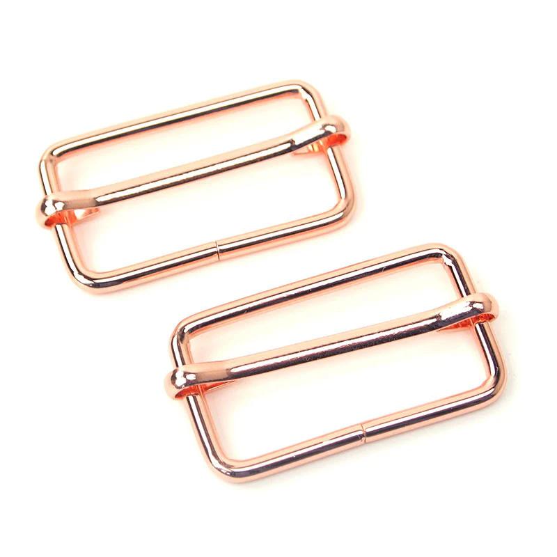 Sallie Tomato 1" Slider Buckles - Set of Two Rose Gold