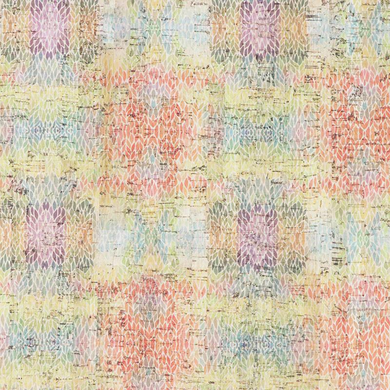 Rainbow Leaves Cork Fabric - 1/2 Yard Cut