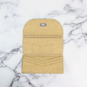 Lucky Penny Wallet Kit - Mustard Chevron Cork