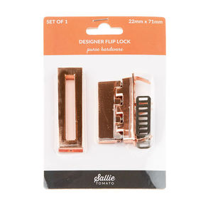 Sallie Tomato Designer Flip Lock - Rose Gold