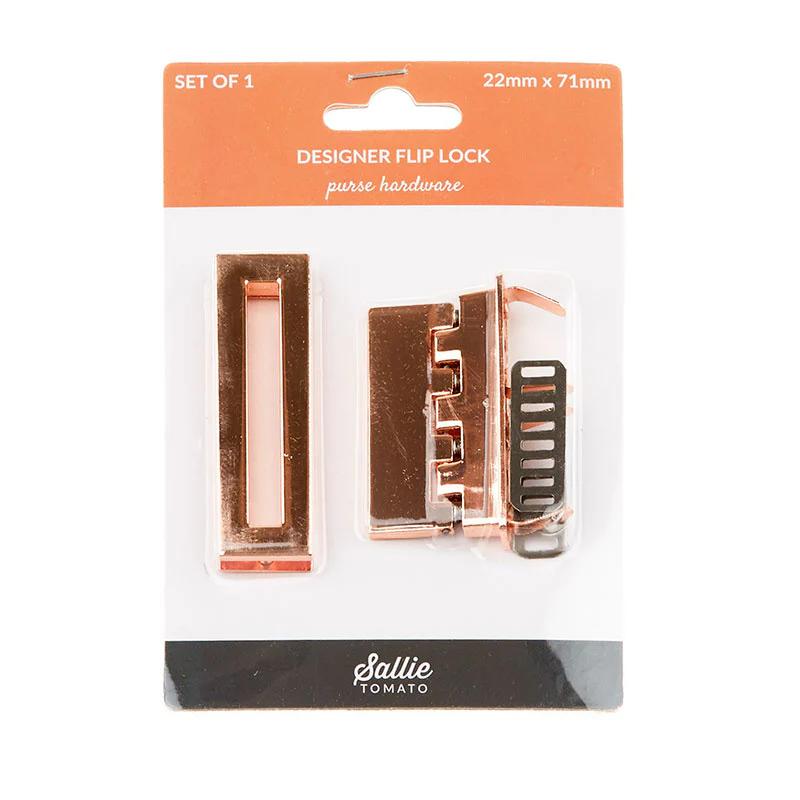 Sallie Tomato Designer Flip Lock - Rose Gold