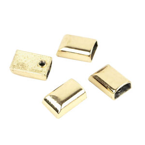 Sallie Tomato Zipper Cord Ends - Set of four Gold