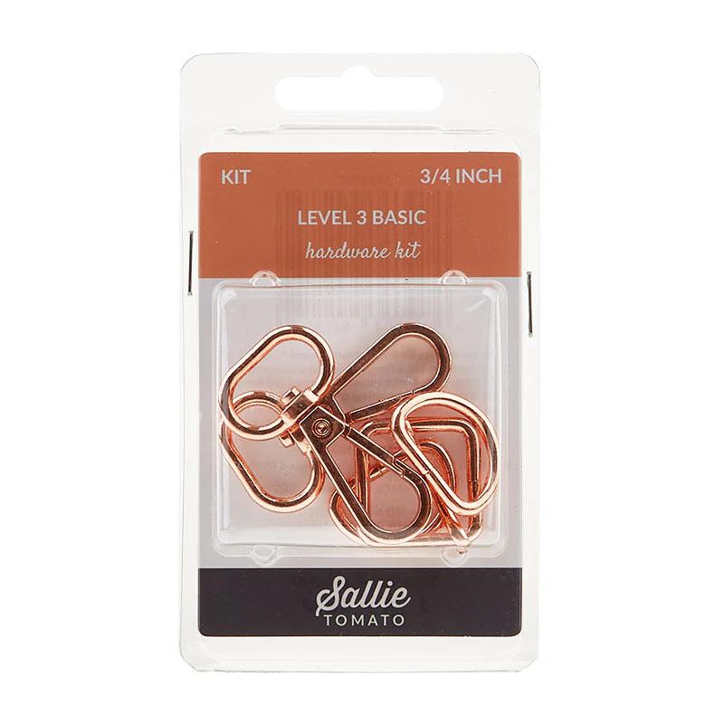 Sallie Tomato Level 3 Basic Hardware Kit - 3/4" Rose Gold