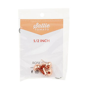 Sallie Tomato Dome Bag Feet - Set of Four Rose Gold