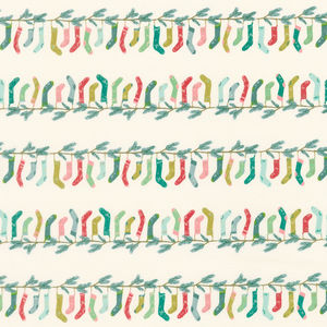 Cozy Wonderland - Stocking Stripe Natural Yardage