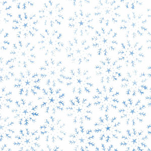 Snowed In Batiks - Snowflake Circles White Yardage