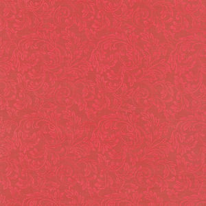 Yuletide Traditions - Scroll Red Yardage