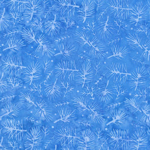 Snowed In Batiks - Twigs Blue Azure Yardage
