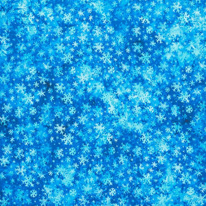 Illuminations - Snowflakes Dark Blue Yardage