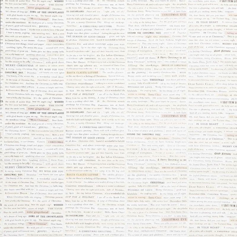 Holidays Past - Christmas Clippings Neutral Yardage