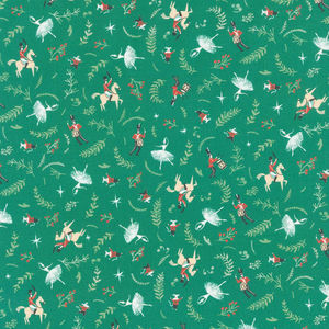 Christmas Memories - Christmas Parade Green Yardage