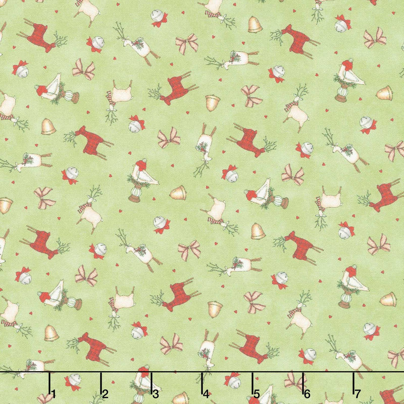 Homemade Holidays - Little Deer Green Yardage