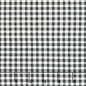Holidays Past - Gingham Black Flannel Yardage