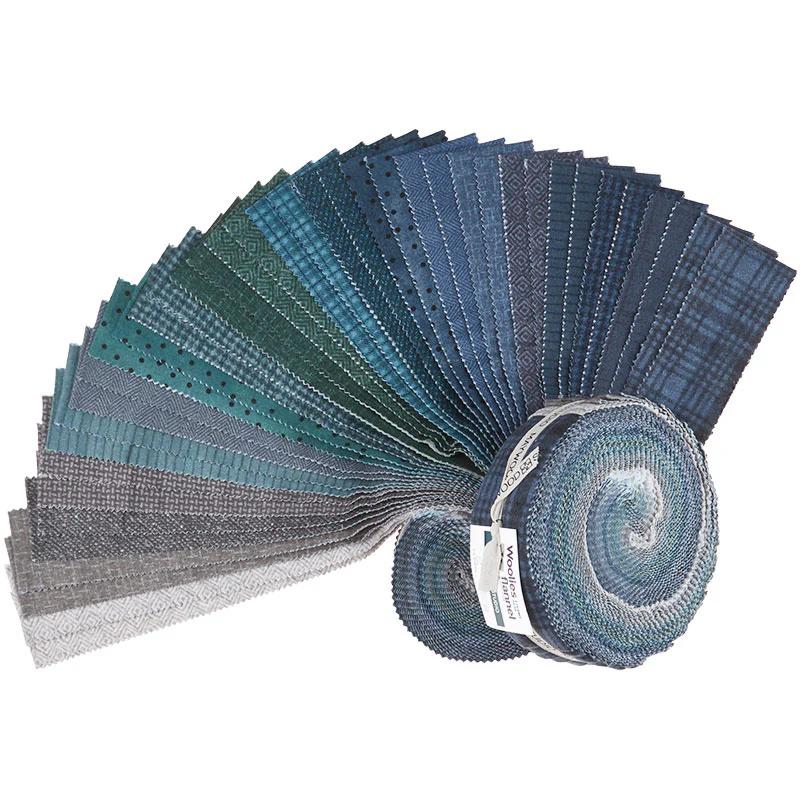 Woolies Flannel Stormy Seas 2.5" Strips