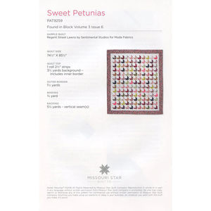 Sweet Petunias Quilt Pattern by Missouri Star