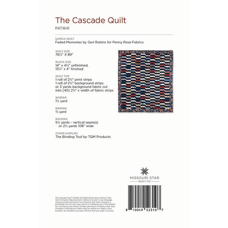 Cascade Quilt Pattern by Missouri Star