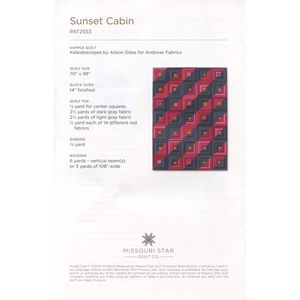 Sunset Cabin Quilt Pattern by Missouri Star