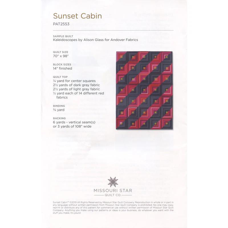 Sunset Cabin Quilt Pattern by Missouri Star