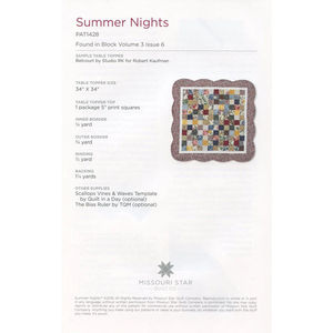 Summer Nights Table Topper Pattern by Missouri Star
