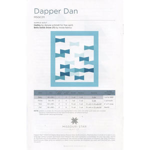 Dapper Dan Quilt Pattern by Missouri Star