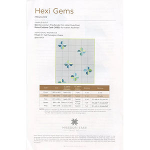 Hexi Gems Quilt Pattern by Missouri Star