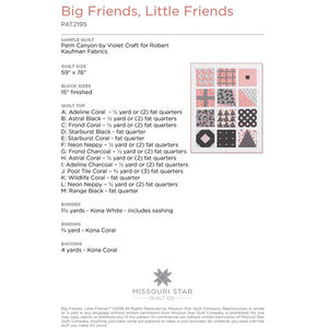 Big Friends, Little Friends Quilt Pattern by Missouri Star