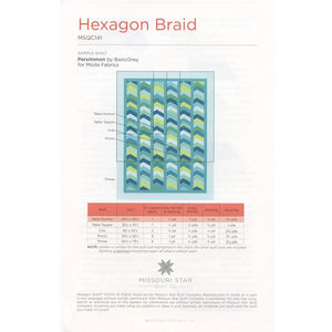 Hexagon Braid Quilt Pattern by Missouri Star