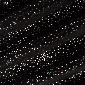 Sparkle Cuddle® Glitter - Black Silver Metallic Minky Yardage