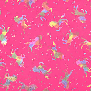Sparkle Cuddle® Glitter - Unicorn Fuchsia Multi Metallic Minky Yardage
