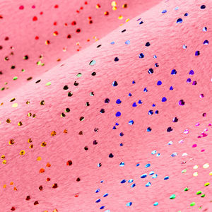 Sparkle Cuddle® Glitter - Hot Pink Multi Metallic Minky Yardage