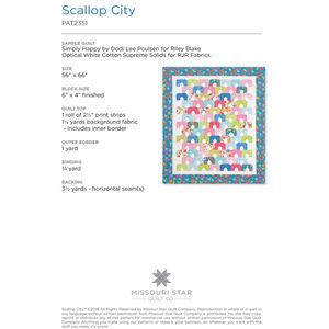 Scallop City Quilt Pattern by Missouri Star