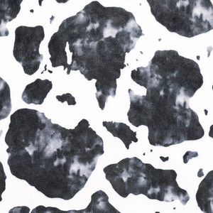 Cloud Cuddle® Print - Cow Black Minky Yardage