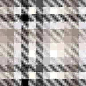 Cloud Cuddle® Print - Gray Plaid Simply Taupe Minky Yardage