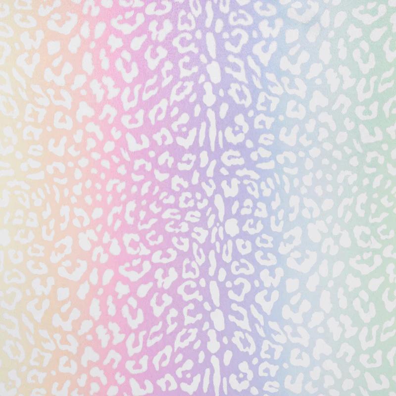 Cloud Cuddle® Print - Leo Rainbow Pastel Minky Yardage