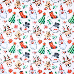 Cloud Cuddle® Print - Santas Multi Yardage