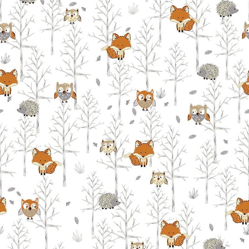 Cloud Cuddle® Print - Tree Top Snow Yardage