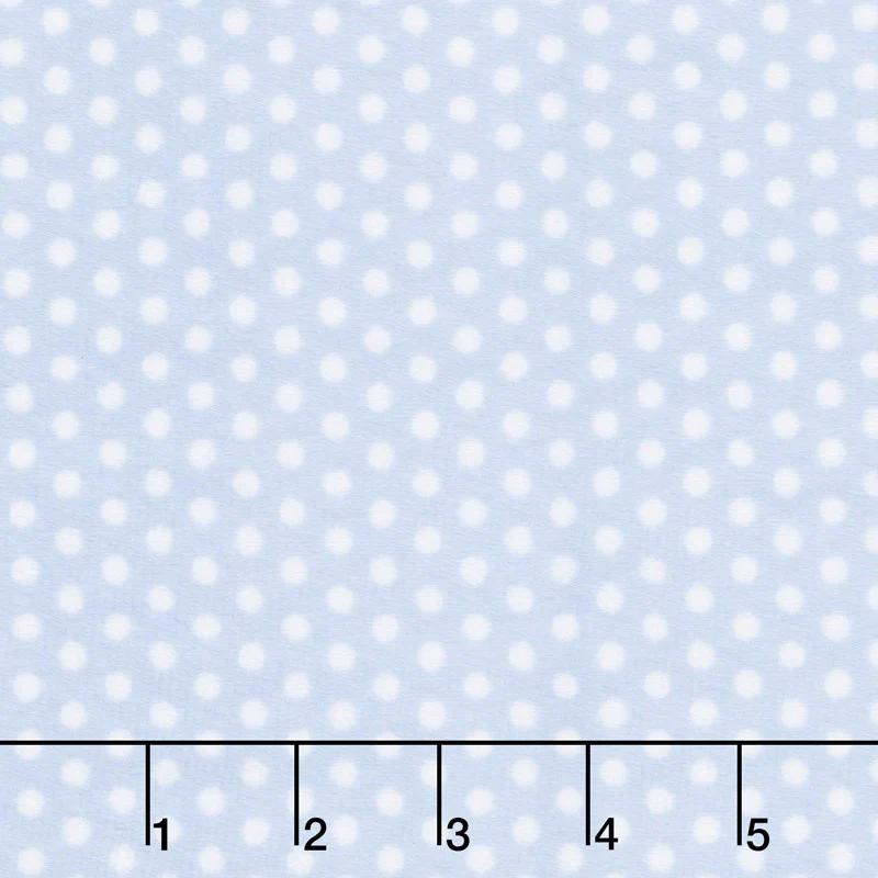 Cuddle® Classic Swiss Dot - Baby Blue/ White 60" Minky Yardage