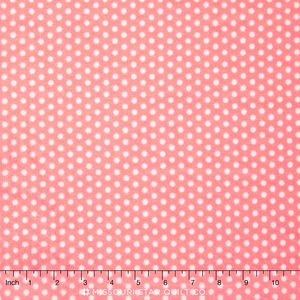 Cuddle® Classic Swiss Dot - Coral 60" Minky Yardage